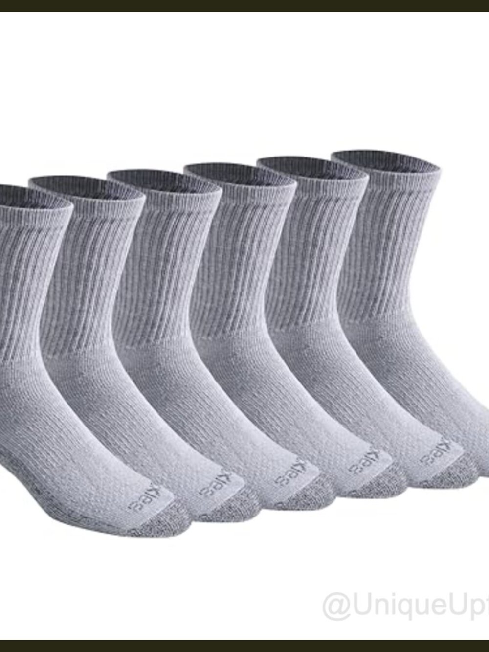 Dickies Dri-Tech Mid-Crew Moisture Control Cushion Socks 6 Pairs